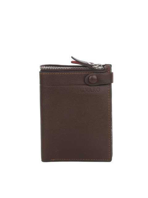 

Alvaro Castagnino Men Coffee Brown Genuine Leather Wallet