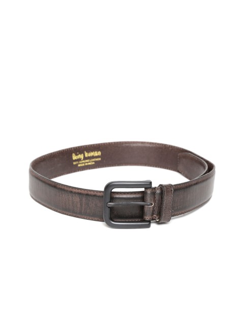 

Being Human Clothing Men Brown Genuine Leather Belt