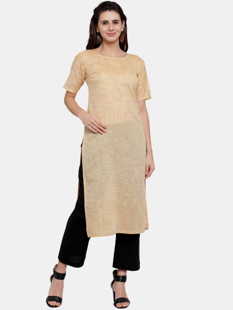 

Aarsha Women Yellow Thread Work Kurta