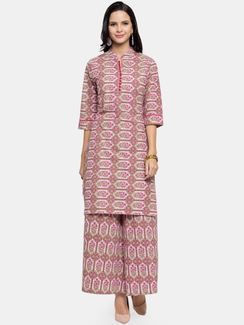 

Aarsha Women Pink Printed Kurta