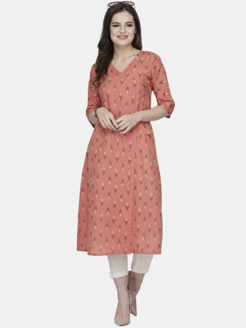 

Aarsha Women Orange Ethnic Motifs Kurta