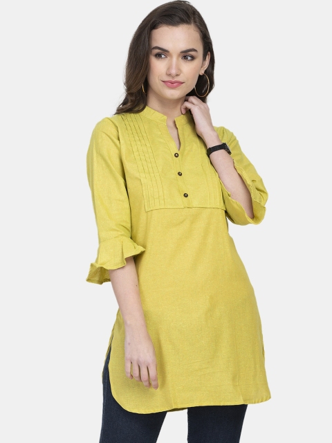 

Aarsha Women Yellow Thread Work Pathani Kurta