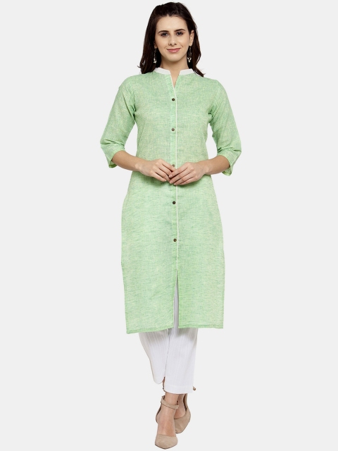 

Aarsha Women Green Thread Work Kurta