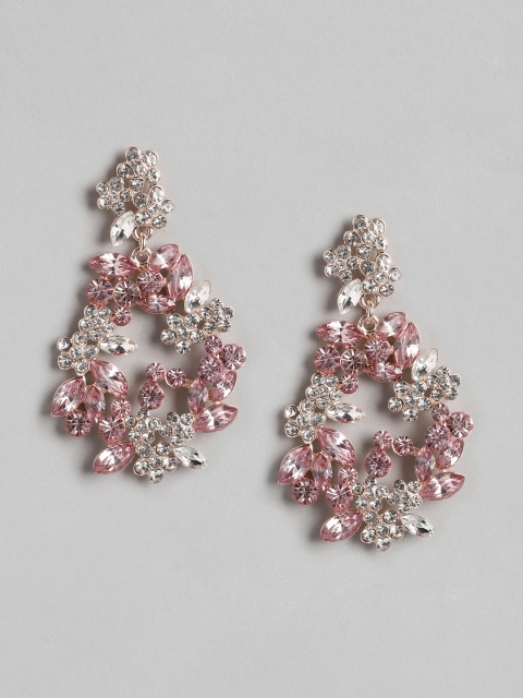 

Forever New Rose Gold & Pink Contemporary Drop Earrings