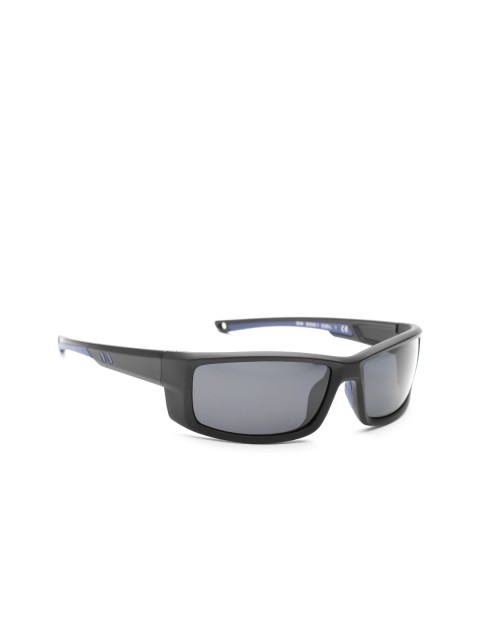 

Daniel Klein Men Polarised Rectangular Sunglasses DK3001-COL2, Grey