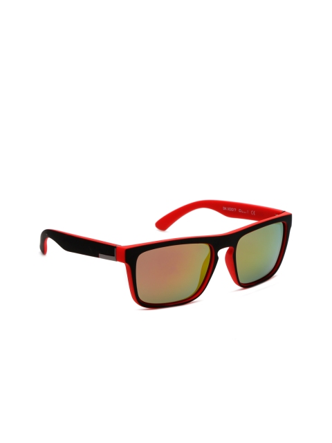 

Daniel Klein Men Mirrored Rectangular Sunglasses DK3007-COL 1, Orange