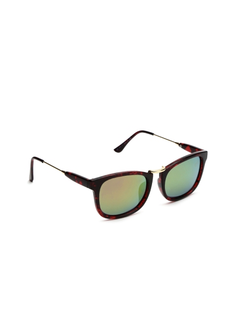 

Daniel Klein Women Mirrored Rectangle Sunglasses, Purple