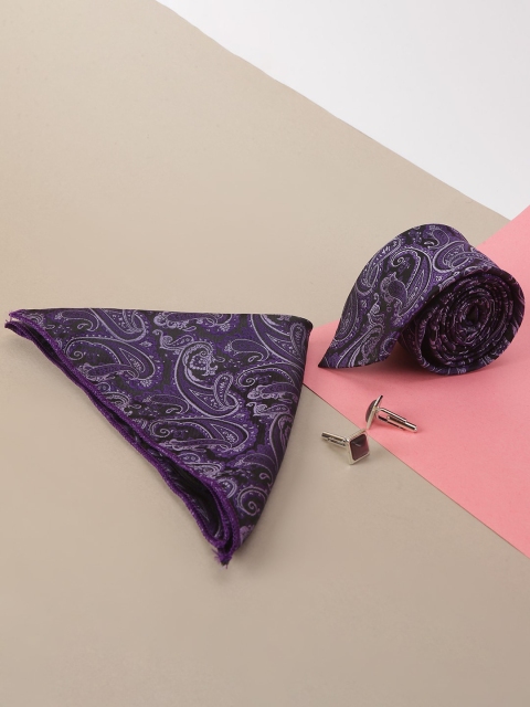 

ELLIS Men Lavender Coloured Patterned Accessory Gift Set