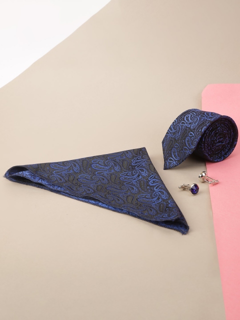 

ELLIS Men Blue & Black Printed Accessory Gift Set
