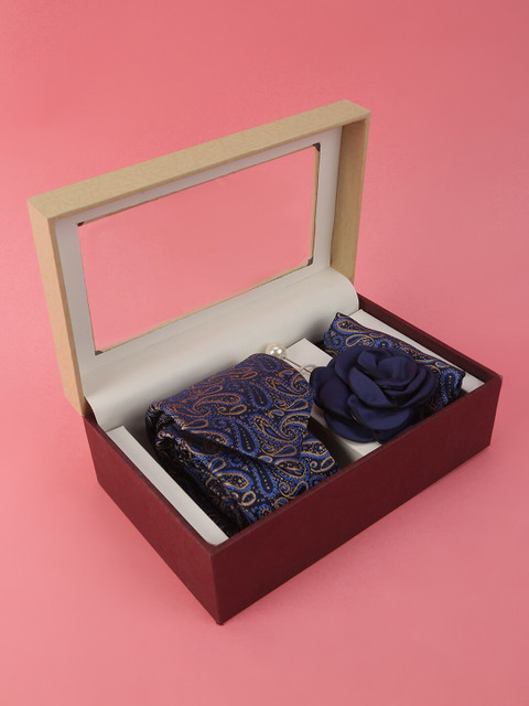 

ELLIS Men Blue & Beige Accessory Gift Set