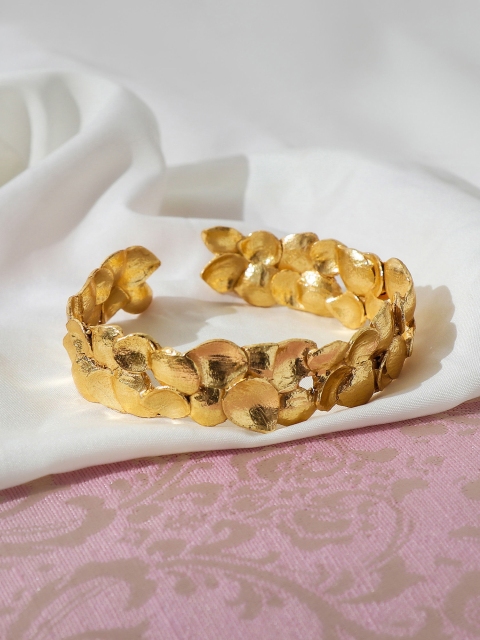 

Pipa Bella Women Brass Gold-Plated Cuff Bracelet