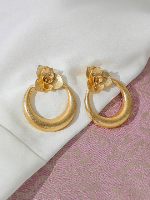 

Pipa Bella Gold-Toned Circular Drop Earrings