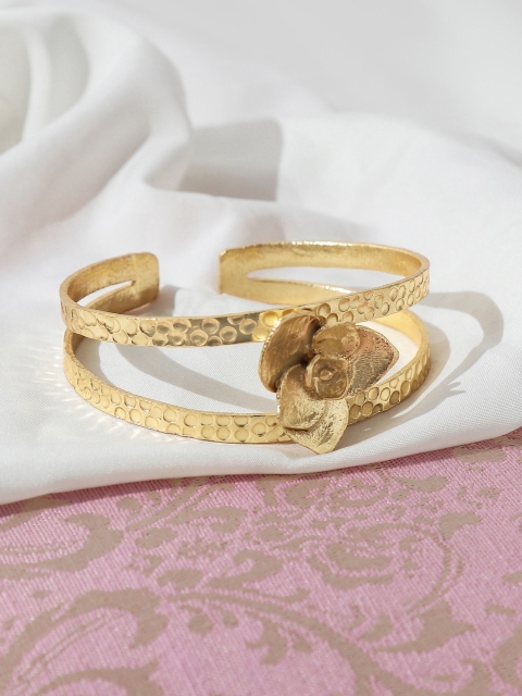 

Pipa Bella Women Brass Gold-Plated Cuff Bracelet