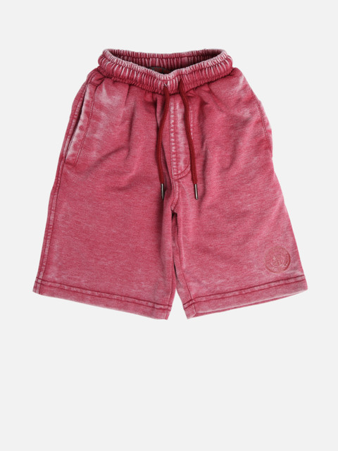 

Barcelona Boys Maroon Solid Regular Fit Lounge Shorts