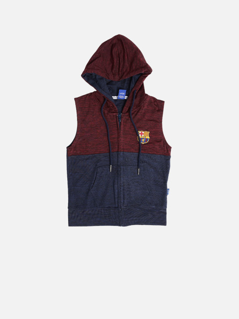 

Barcelona Boys Navy Colourblocked Jacket, Navy blue