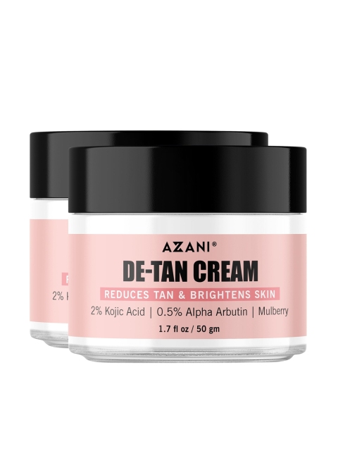 

Azani Active Care Set of 2 De-Tan Creams for Reduces Tan & Brightens Skin - 50 g Each, Pink