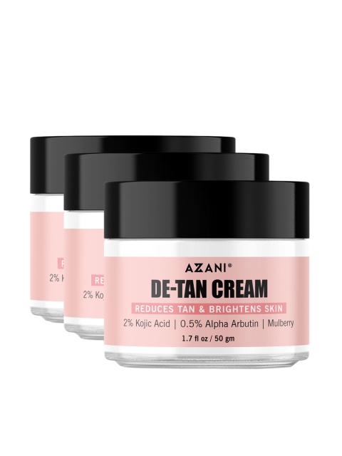 

Azani Active Care Set of 3 De-Tan Creams for Reduces Tan & Brightens Skin - 50 g Each, Pink