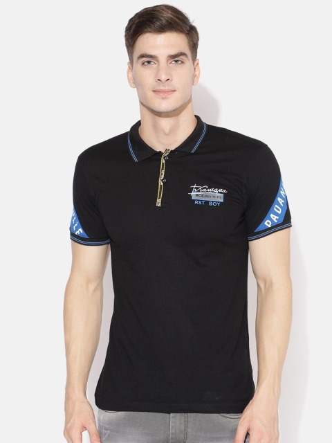

V2 Value & Variety Men Black Extended Sleeves T-shirt