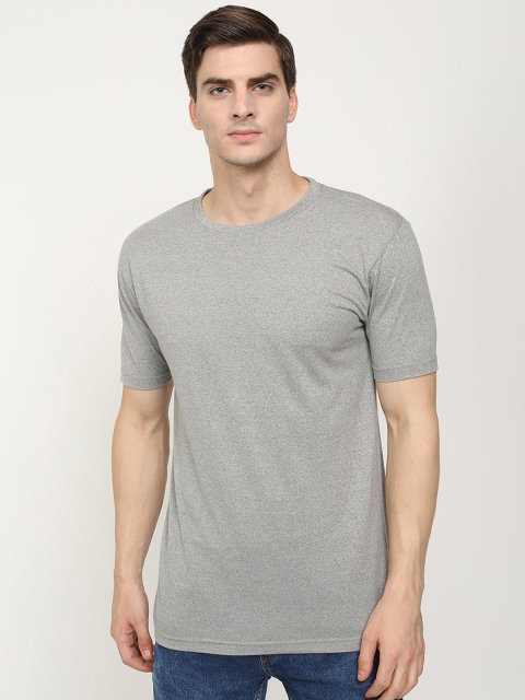 

V2 Value & Variety Men Grey Raw Edge T-shirt