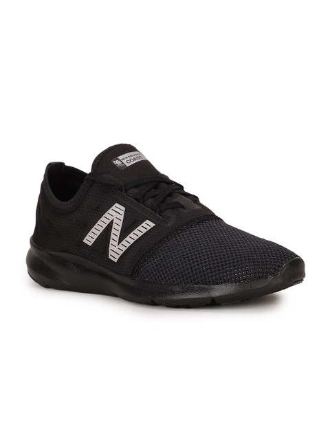 

New Balance Women Black & Off White Mesh Running Shoes