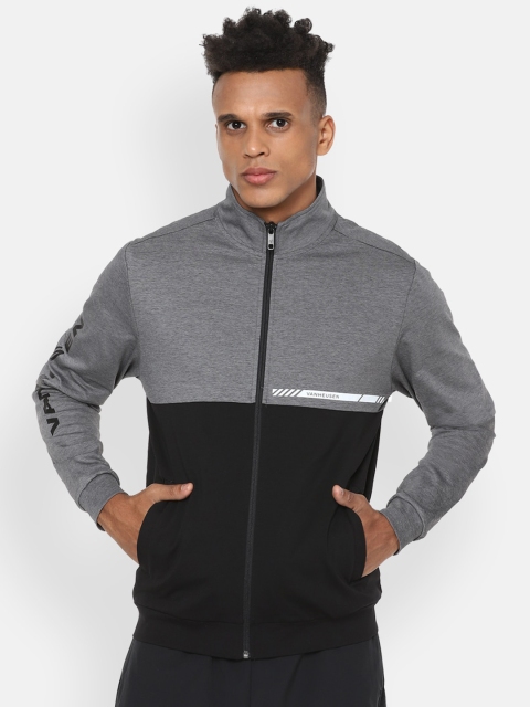 

Van Heusen Flex Men Grey Colourblocked Sporty Jacket