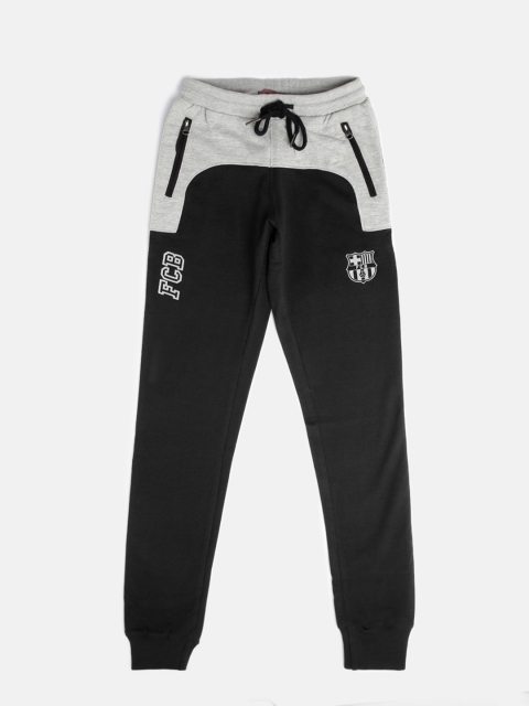 

Barcelona Boys Black & Grey Colourblocked Track Pants