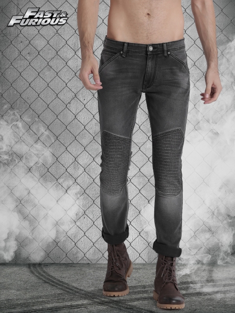 

Roadster Fast and Furious Men Black Skinny Fit Stretchable Jeans