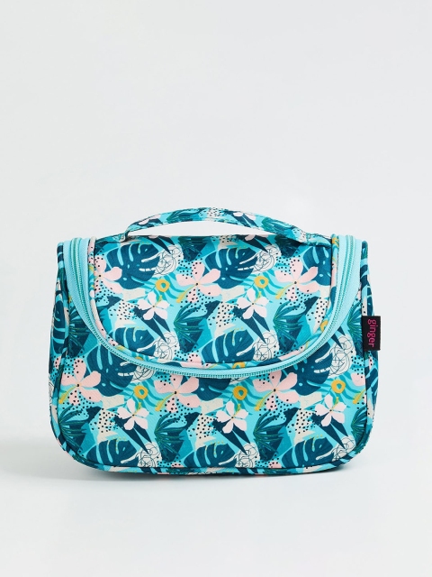

Ginger by Lifestyle Green Floral Printed Half Moon Sling Bag