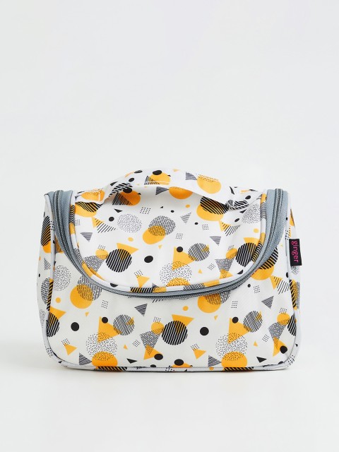 

Ginger by Lifestyle Yellow Printed Oversized Bucket Shoulder Bag