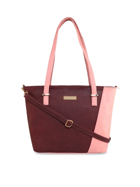 

GIORDANO Brown Colourblocked PU Structured Shoulder Bag