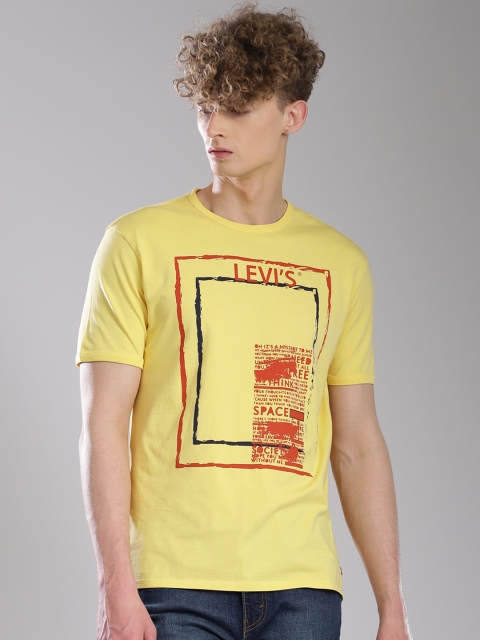 

Levis Men Yellow Printed T-shirt