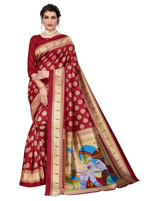 

Iris Women Red Sarees