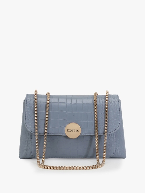 

Exotic Grey PU Structured Sling Bag