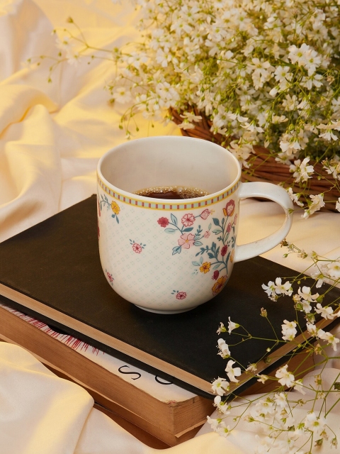 

The Wishing Chair White & Orange Printed Bone China Matte Mug