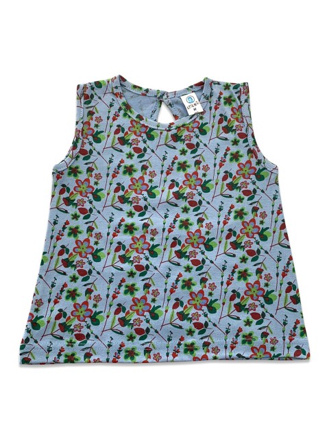 

Born Babies Grey Floral A-Line Dress