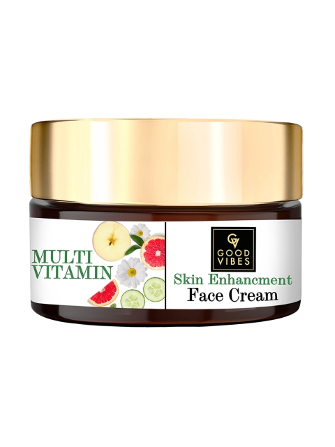 

Good Vibes Multi Vitamin Skin Enhancement Face Cream with Cucumber & Olive Oil 100 g, White