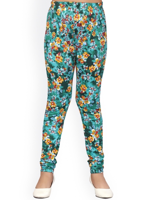 

Aarika Girls Green & Red Printed Ankle-Length Cotton Leggings