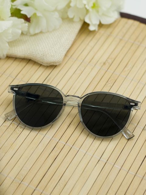 

Bellofox Unisex Black Lens & White Round Sunglasses