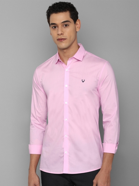 

Allen Solly Men Pink Slim Fit Casual Shirt