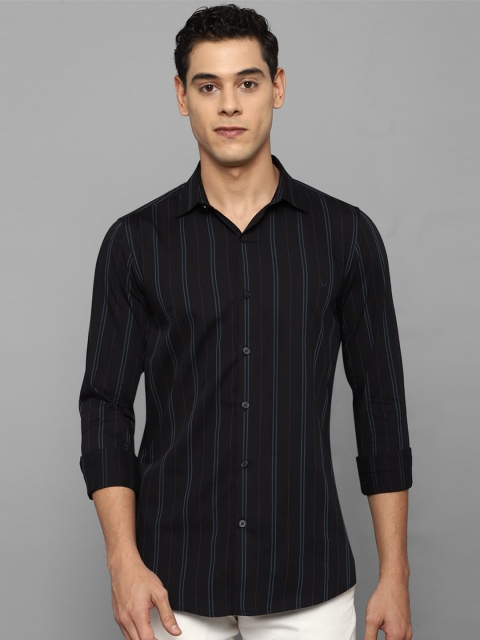 

Allen Solly Men Black Slim Fit Checked Casual Shirt