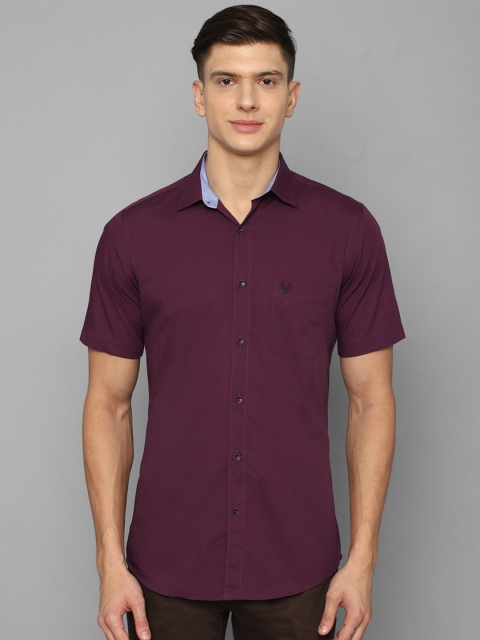 

Allen Solly Men Purple Slim Fit Checked Casual Shirt