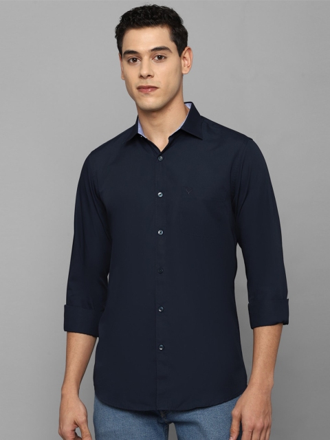 

Allen Solly Men Navy Blue Slim Fit Casual Shirt