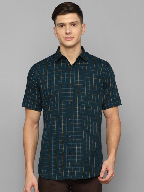 

Allen Solly Men Green Slim Fit Tartan Checks Checked Casual Shirt