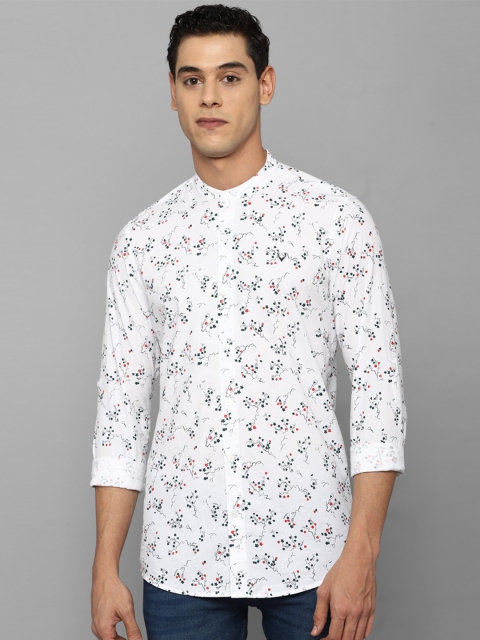 

Allen Solly Men White Floral Printed Casual Shirt