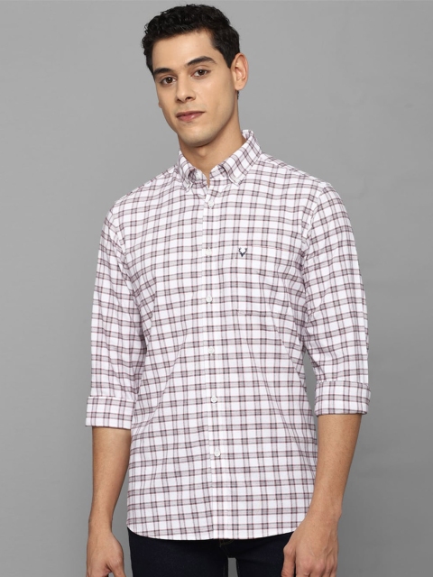 

Allen Solly Men White Slim Fit Checked Casual Shirt