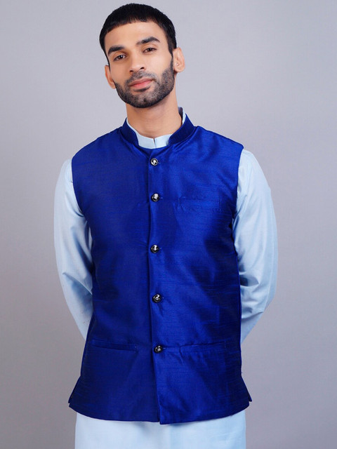 

GRACIT Men Blue Nehru Jackets