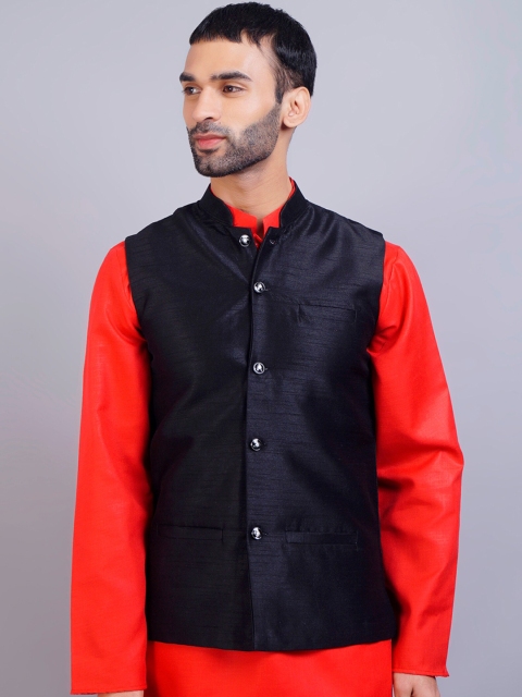 

GRACIT Men Black Nehru Jackets