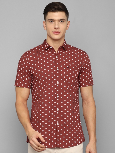 

Allen Solly Sport Men Maroon Printed Casual Shirt