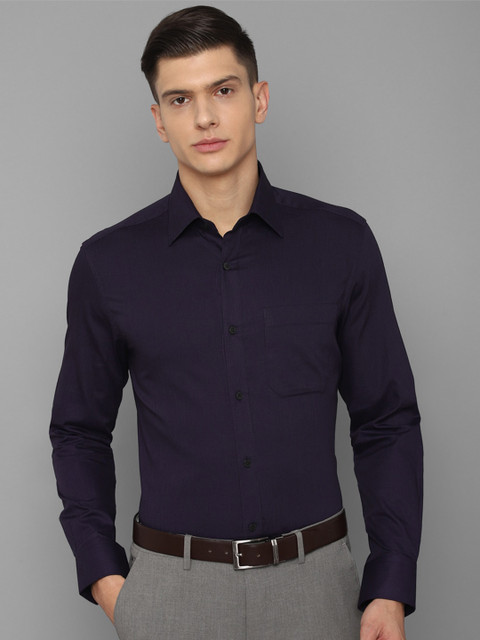 

Louis Philippe Men Navy Blue Formal Shirt