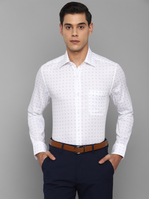 

Louis Philippe Men White Printed Formal Shirt